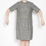 50s Hahnentritt Wollkleid 40 – Bild 2