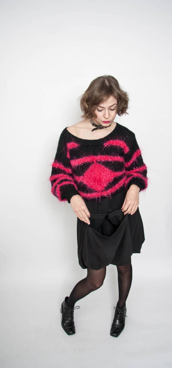 COMME des GARCONS Rock 34 36 Polyestershock Vintage Shop