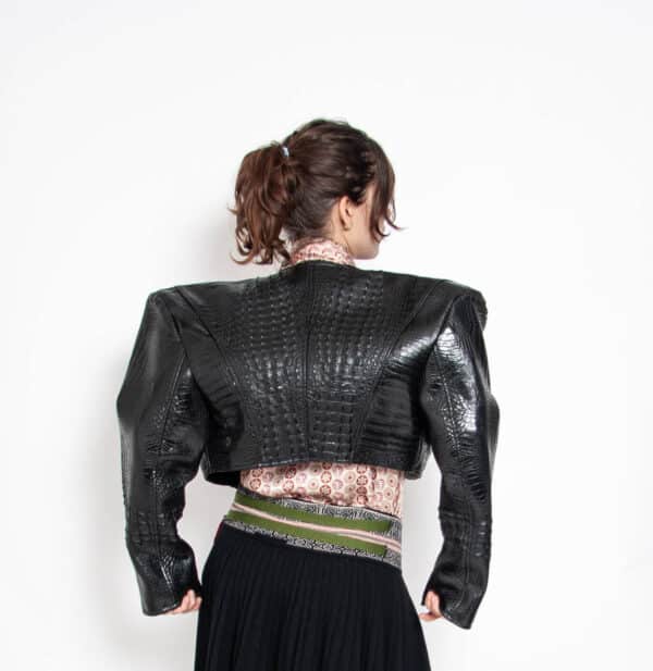 Rolf Royce Jacke Kunstleder M – Bild 6