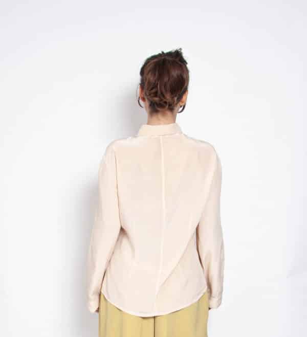 Otto Kern Bluse Seide peach 42 – Bild 5