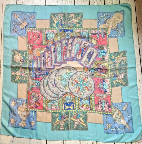 HERMES Tuch Seide Tarot