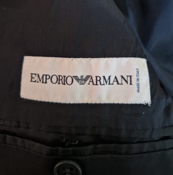 80s EMPORIO ARMANI Hosenanzug grau/grün 38 – Bild 7
