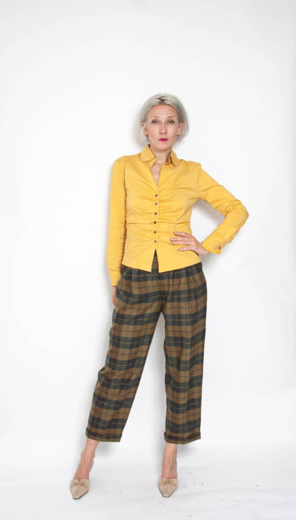 Bogner Wollhose kariert grün 36 – Bild 4