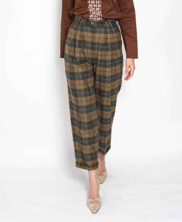 Bogner Wollhose kariert grün 36 – Bild 3