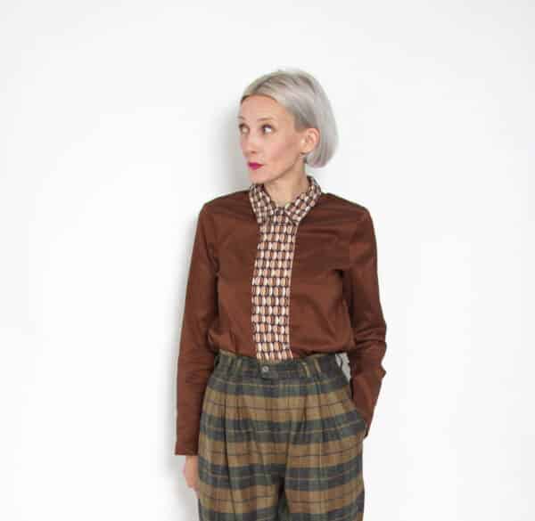 00s Cinque Bluse braun 36