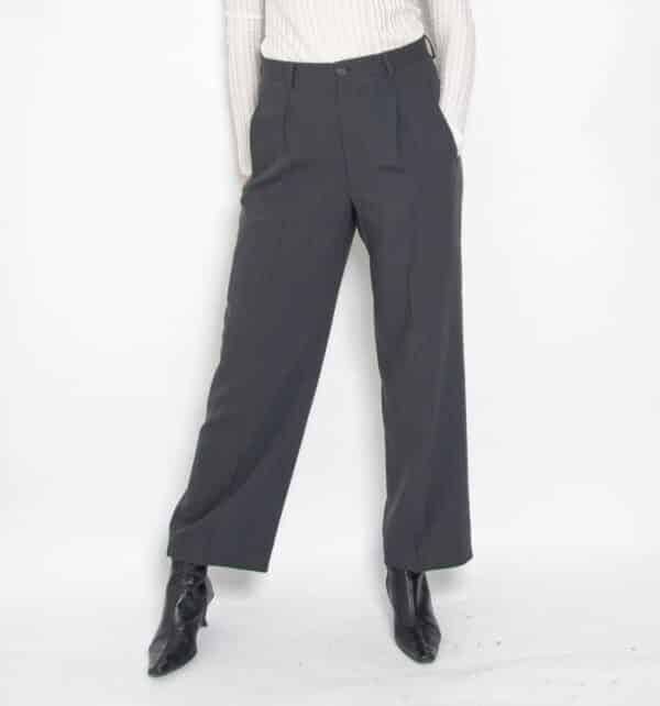 80s EMPORIO ARMANI Hosenanzug grau/grün 38 – Bild 4
