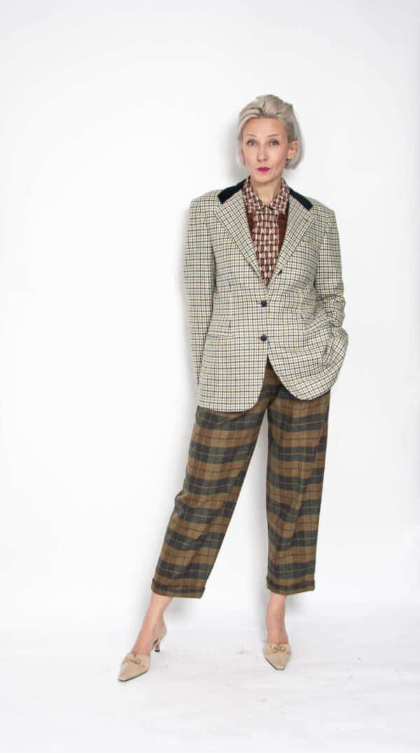 Kiton Kaschmir Blazer Hahnentritt 38 – Bild 2