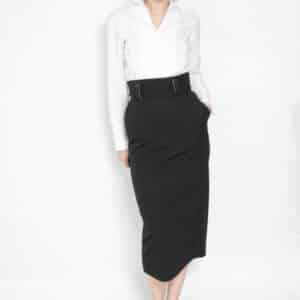 50s Bleistiftrock Wolle Japan 36